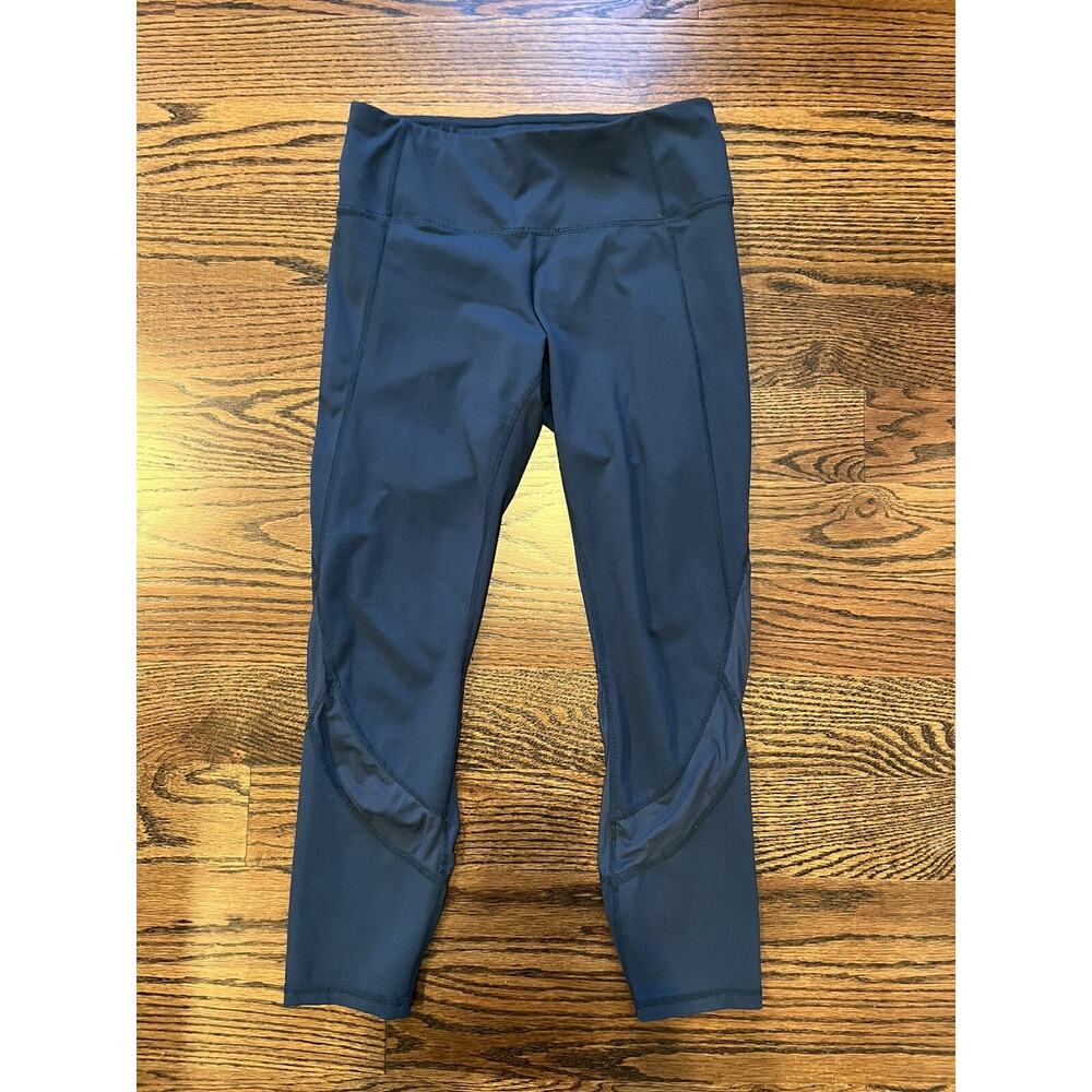 90 Degree by Reflex womens mesh contrast Performance Capri Leggings Sz. M - Picture 1 of 5